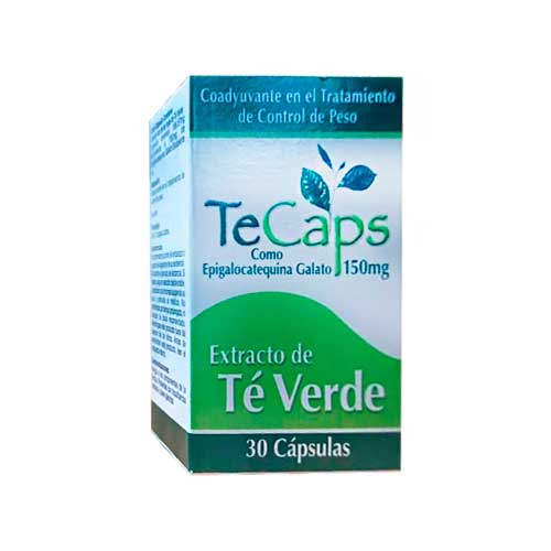 TECAPS EPIGALOCATEQUINA 150 MG X 30 CAP EXT DE TE VERDE