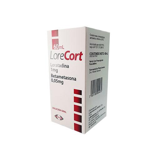 LORECORT LORATADINA BETAMETASONA 1-0.05MG JBE 60 ML