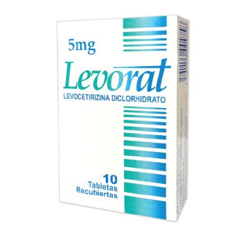 LEVORAT 5 MG LEVOCETIRIZINA DICLORHI X 10 TAB RECUBIERTAS