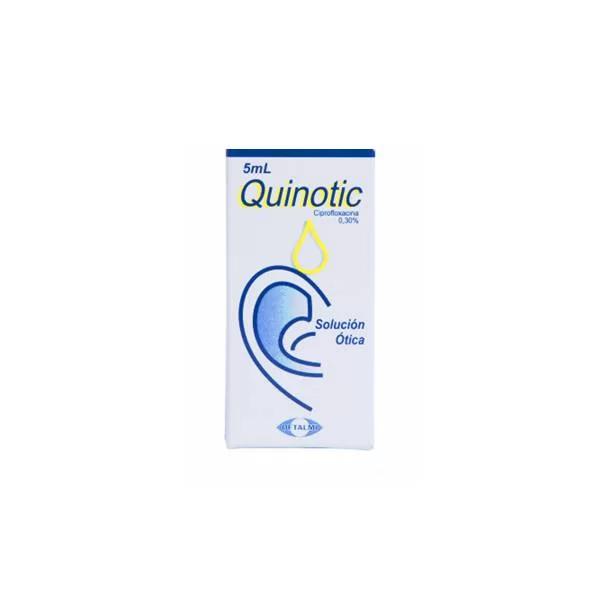 QUINOTIC CIPROFLOXACINA 0.30% SOLUCION OTICA 5 ML (QUINOFTAL/ SOPHIXIN OFTENO)