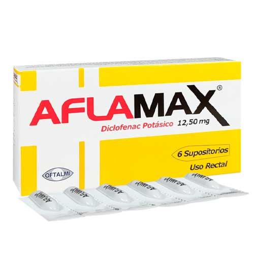 AFLAMAX S DICLOFENAC SODICO 50 MG X 6 SUPOSIT