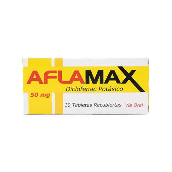 AFLAMAX DICLOFENAC POTASICO 50 MG X 10 TAB REC