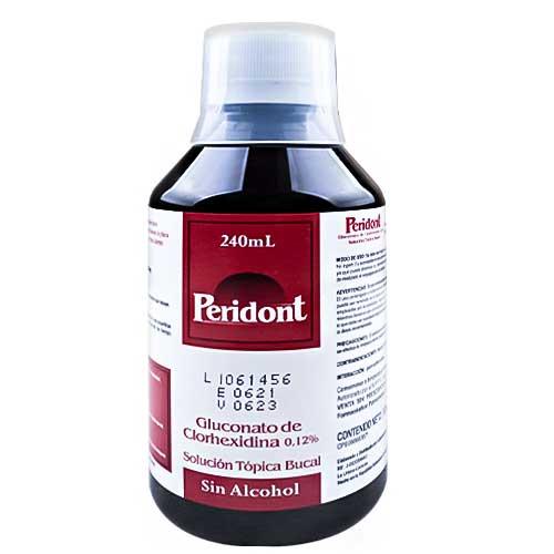 PERIDONT GLUCO-CLORHEXIDINA 0.12% S/ALCOHOL SOL. BUCAL 240ML