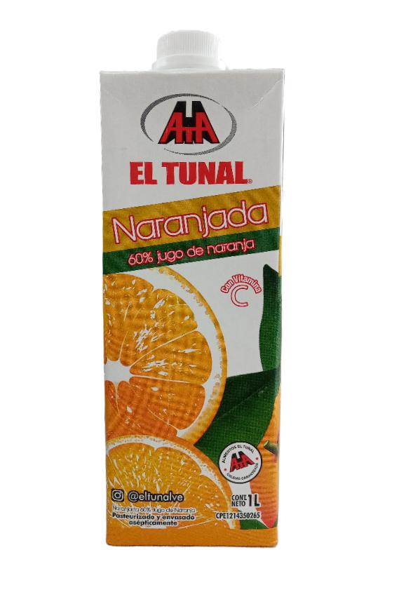 EL TUNAL NECTAR JUGO DE NARANJA 12 X 1 LITRO