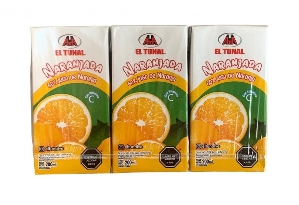 EL TUNAL JUGO DE NARANJA 60 % 200 ML 