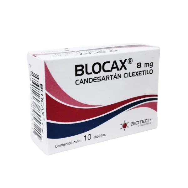 BLOCAX CANDESARTAN CILEXETILO 8MG 10 TAB