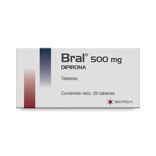 BRAL DIPIRONA 500MG X 20 TAB (METAMIZOL/ NOVALCINA)