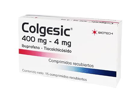 COLGESIC FORTE IBUPROFENO-TIOCOLCHICOSIDO 600MG/4MG X 10 COMP