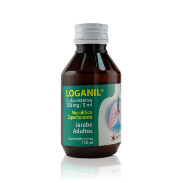 LOGANIL S-CARBOXIMETILCISTEINA 250MG/5ML JBE ADULTO 120 ML (BROXOFLEM/ GULAPER/ MUCOFAR)