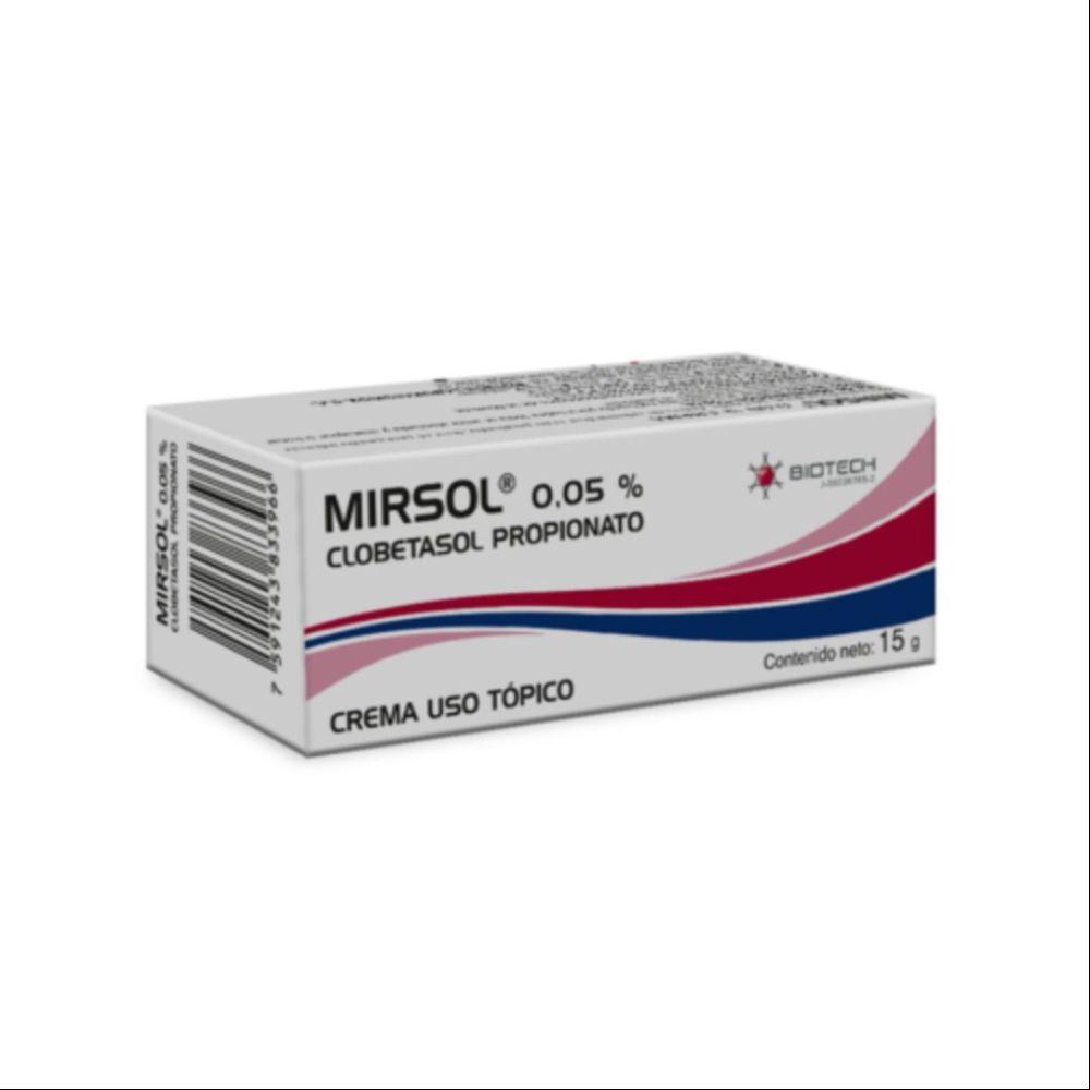 MIRSOL 0.5% CLOBETASOL PROPINATO CREMA USO TOPICO 15G BIOTECH