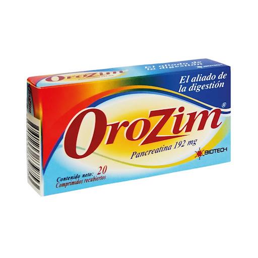 OROZIM PANCREATINA 192 MG X 20 COMP REC (FESTAL PANKREON PANKREOSIL )