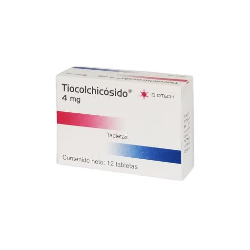 TIOCOLCHICOSIDO 4MG X 12 TAB BIOTECH