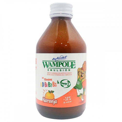 WAMPOLE VIT A+ D+ COMPLEJO B+ OMEGA 3 NARANJA 360 ML (VITAPOLE)