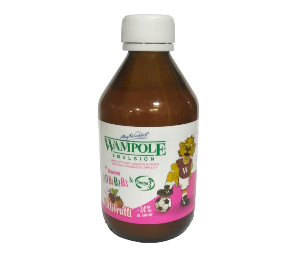 WAMPOLE VIT A+ D+ COMPLEJO B+ OMEGA 3 TUTTIFRUTTI 360 ML (VITAPOLE)