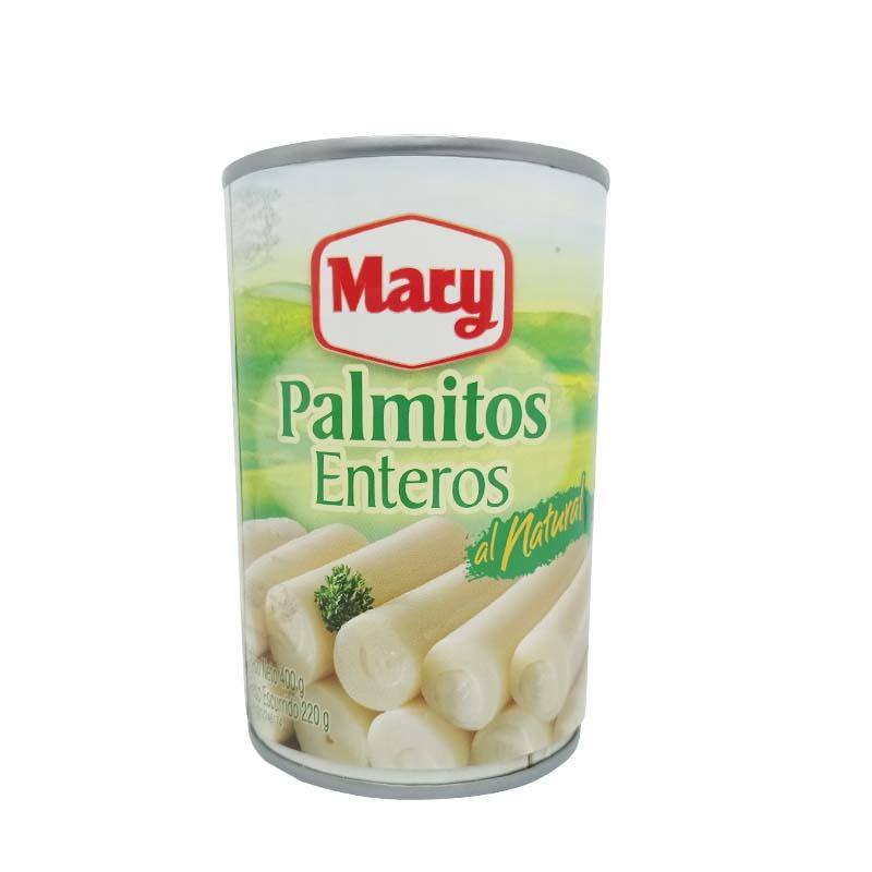 MARY PALMITOS ENTEROS AL NATURAL 400 GRAMOS