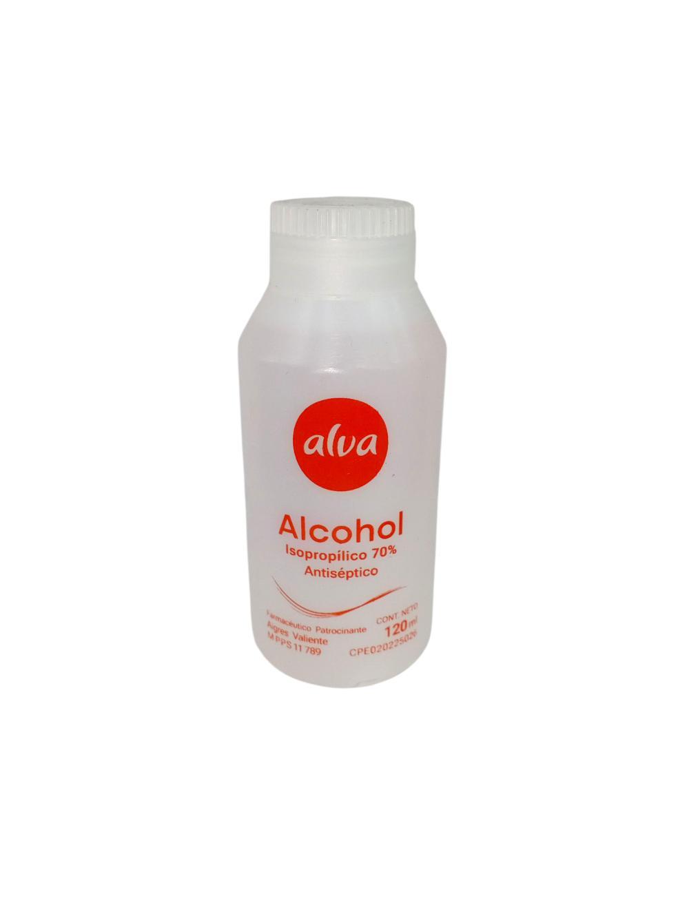ALVA ALCOHOL ISOPROPILICO 70% 120 ML