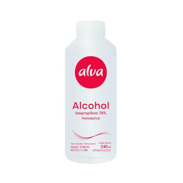 ALVA ALCOHOL ISOPROPILICO 70% 240 ML