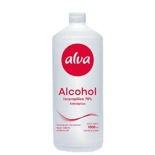 ALVA ALCOHOL ISOPROPILICO 70% 1000 ML