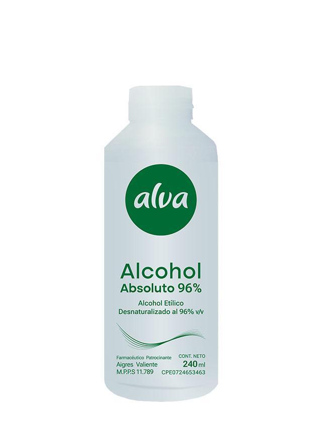 ALVA ALCOHOL ABSOLUTO 96 % 240 ML