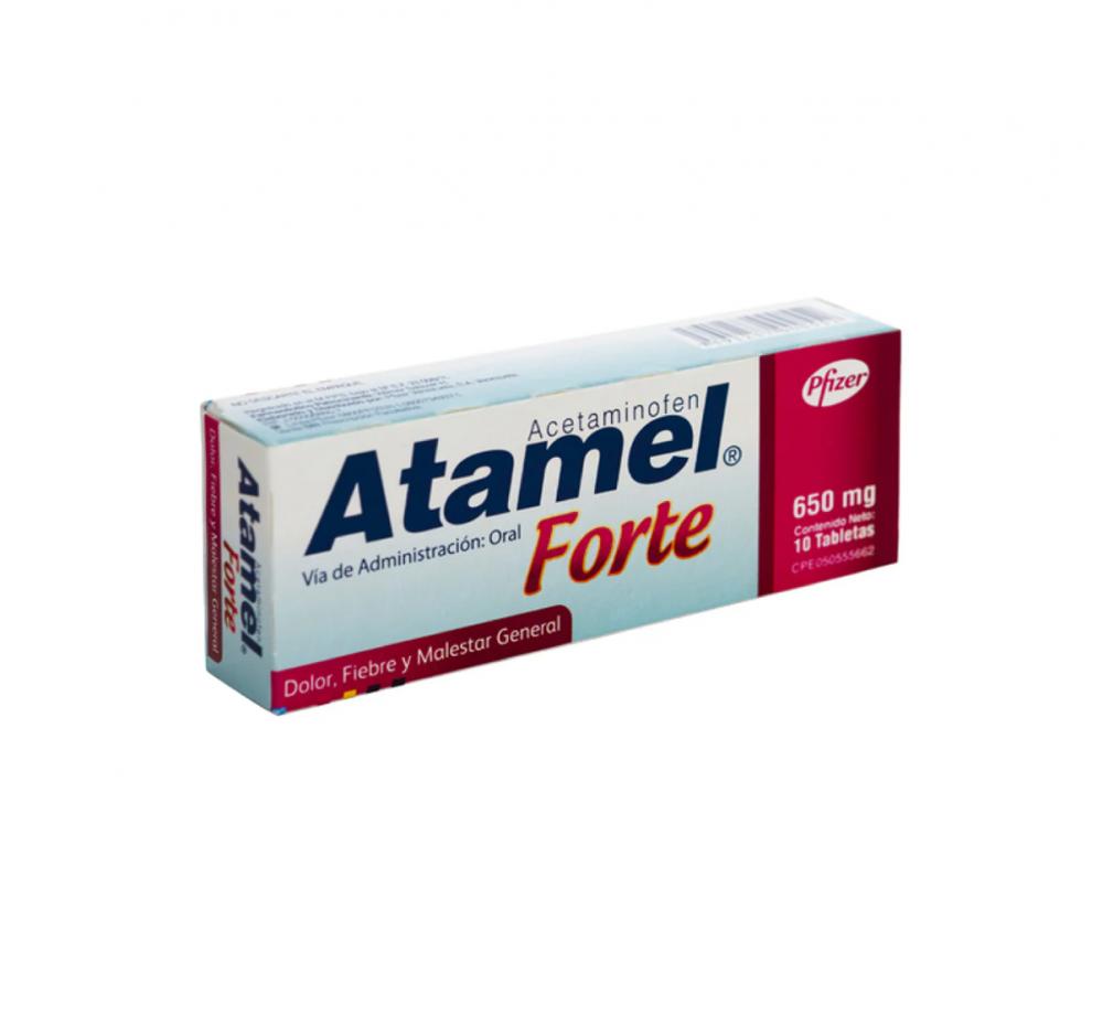 ATAMEL FORTE ACETAMINOFEN 650 MG X 10 TAB 