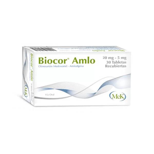 BIOCOR AMLO OLMESARTAN AMLODIPINA 20MG/5MG X 30 TAB