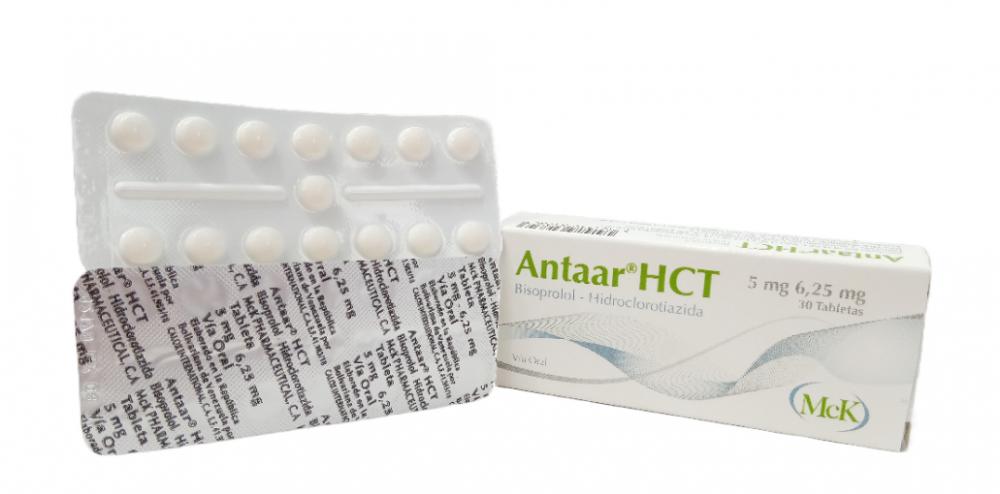 ANTAAR HCT BISOPROLOL HIDROCLOROTIAZIDA 5-6.25 MG X 30 COMP (XYLON)