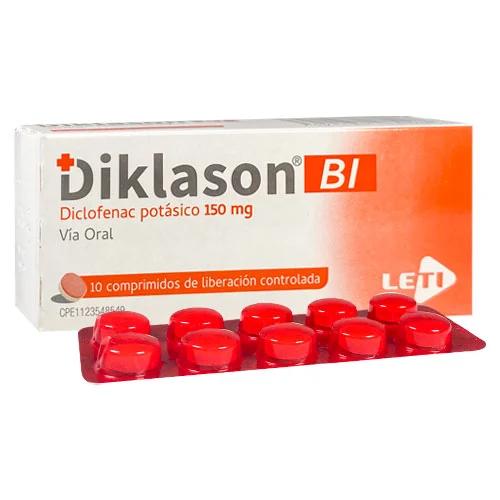 DIKLASON BI DICLOFENAC POTASICO 150MG X 10 COMP