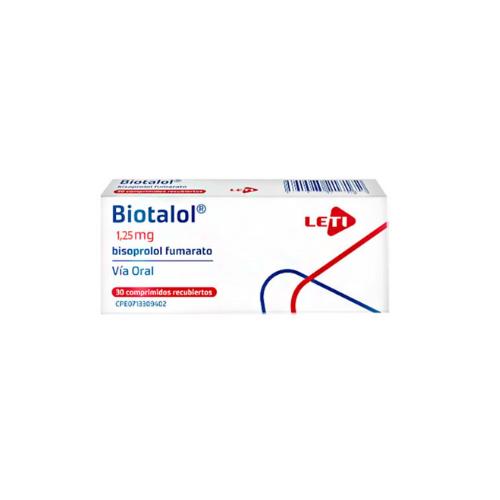BIOTALOL BISOPROLOL 1.25 MG X 30 TAB (CORENTEL)