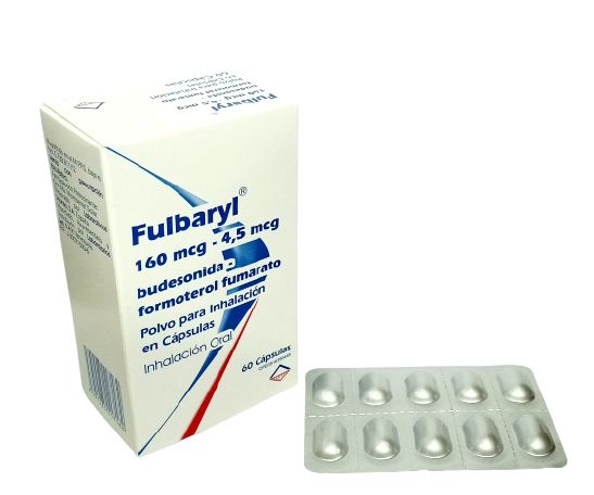 FULBARYL BUDESONIDA FORMATEROL 160MCG-4.5MCG P INH X 60 CAP INHALADOR (VANNAIR)