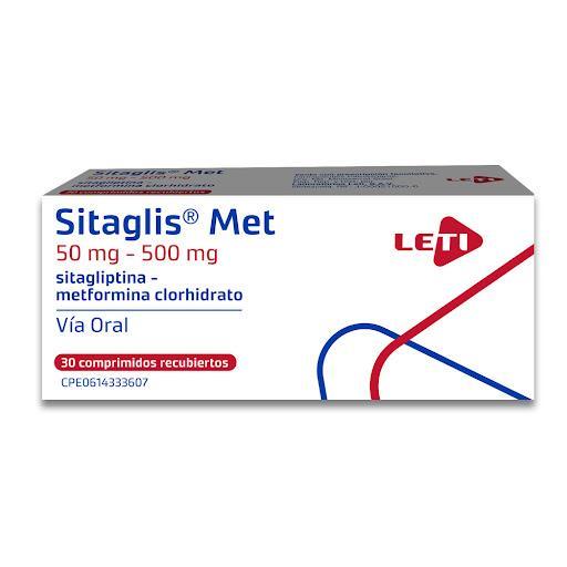 SITAGLIS MET 50MG-500MG (SITAGLIPTINA, METFORMINA) 30 COMP REC LETI