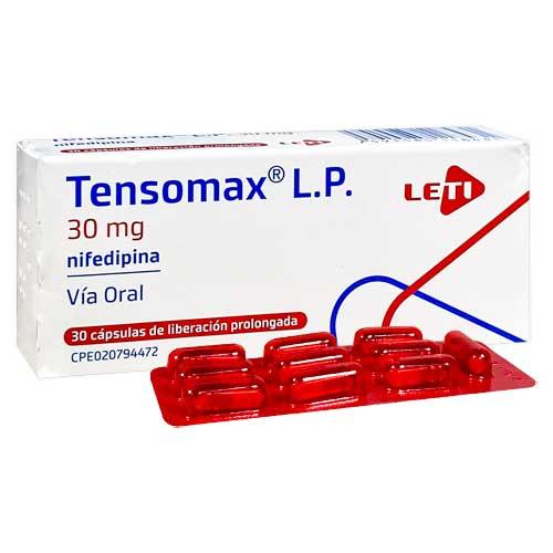 TENSOMAX NIFEDIPINA 30 MG X 30 CAPS L.P.  (ADALAT/ NIFELAN/ TENSOPIN)