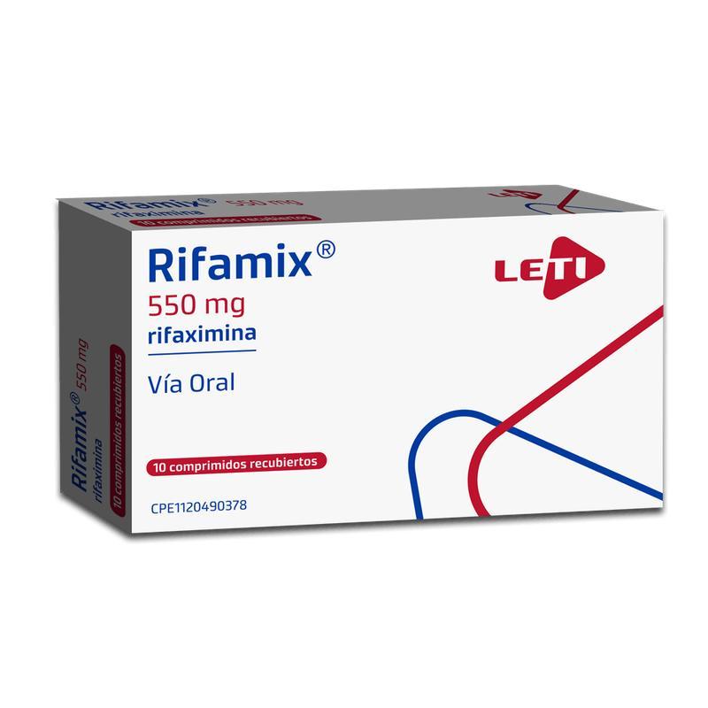 RIFAMIX RIFAXIMINA 550 MG (NORMIX) X 10 COM REC LETI