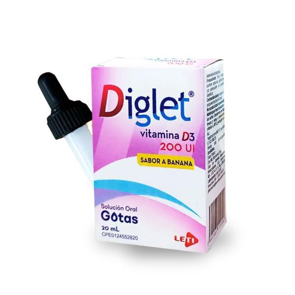 DIGLET VITAMINA D3 200UI BANANA GOTAS 20ML LETI