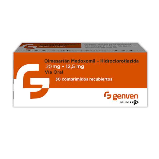 OLMESARTAN MEDOXOMIL HIDROCLOROTIAZIDA 20MG-12.5MG X 30 TAB (BIOCOR HCT/ARESAN/BENICAR)