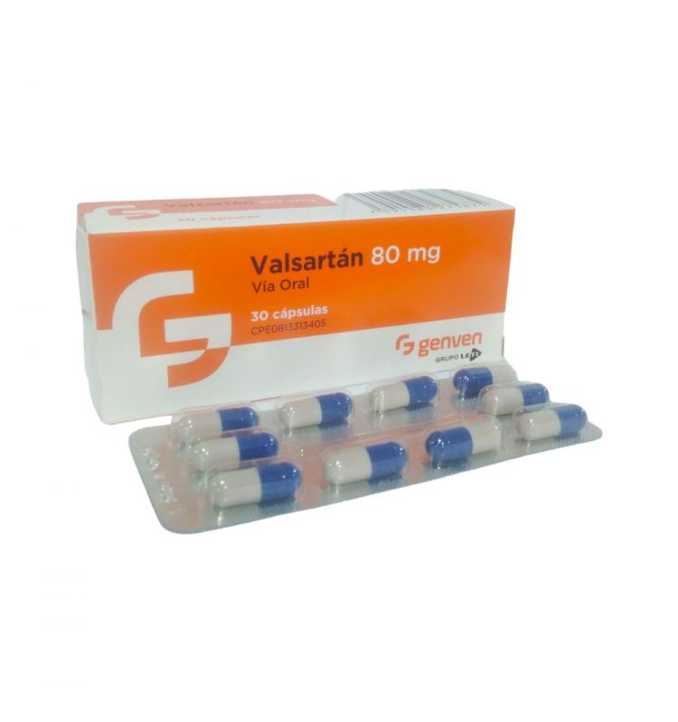 VALSARTAN 80 MG X 30 CAPS