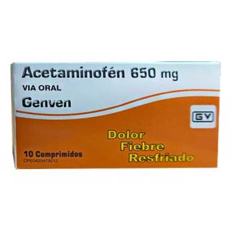 ACETAMINOFEN 650 MG X 10 COMP