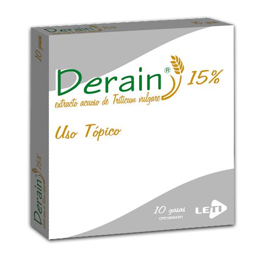 DERAIN EXTRACTO ACUOSO DE TRITICUM VULGARE 15 % GASA 10 X 10 CM USO TOPICO