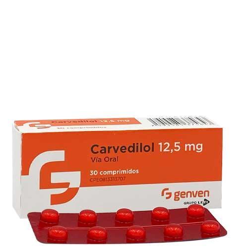 CARVEDILOL 12.5 MG X 30 TAB REC GENVEN 