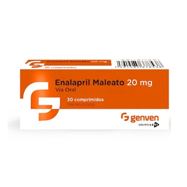 ENALAPRIL MALEATO 20 MG X 30 COMP