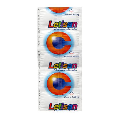 LETISAN VITAMINA C 500 MG X 10 TAB MASTICABLES