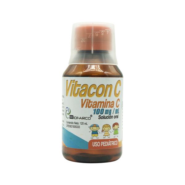 VITACON C VITAMINA C 100MG/ML JARABE PED 120 ML 