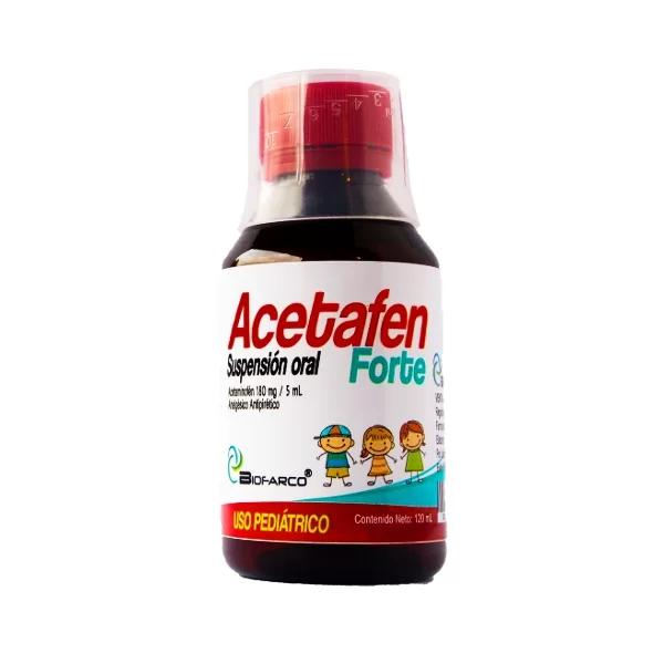 ACETAFEN FORTE ACETAMINOFEN 180MG/5ML SOL ORAL PED 120 ML BIOFARCO