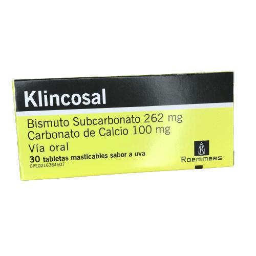 KLINCOSAL BISMUTO+CALCIO+CAOLIN MAST SABOR UVA X 30 TAB.