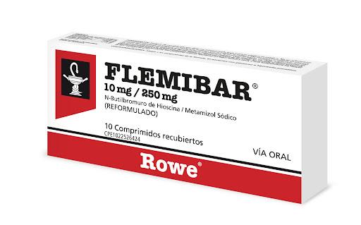 FLEMIBAR METAMIZOL/HIOSCINA 10MG-250 MG X 10 COMP (DIPIRONA, BRAL, FLEMIBAR)