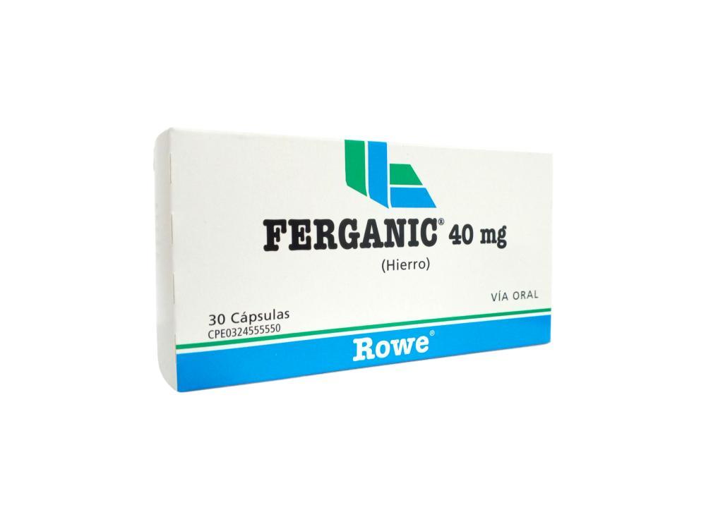 FERGANIC 40MG HIERRO 30 CAPSULA  ROWE