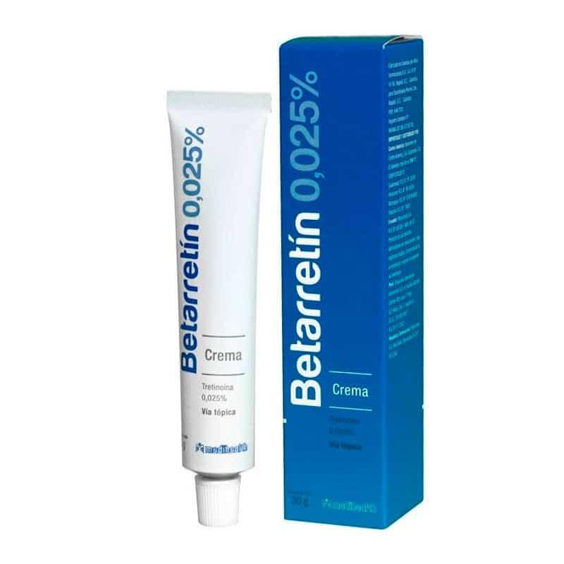 BETARRETIN 0.025 % ACIDO RETINOICO CREMA 30 GR (ISOTRETIONINA/ CUTICLIN)