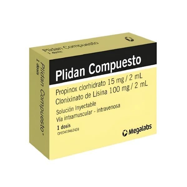 PLIDAN COMPU PROPINOX+CLONIXI DE LISINA 15/2ML 100/2MG AMP I.V I.M (SERTAL/ SERTRASIL)