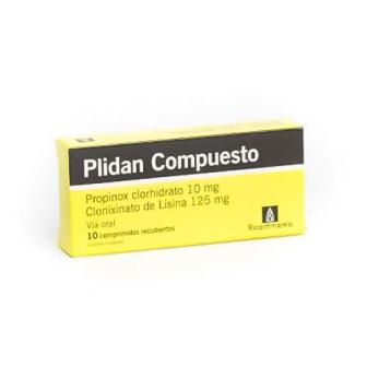 PLIDAN COMPUESTO PROPINOX + CLONIXINATO DE LISINA 10MG/ 125MG X 10COMP (SERTAL/ SERTRASIL)