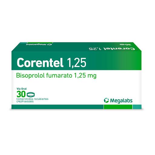 CORENTEL BISOPROLOL 1,25 MG X 30 COMPRD 