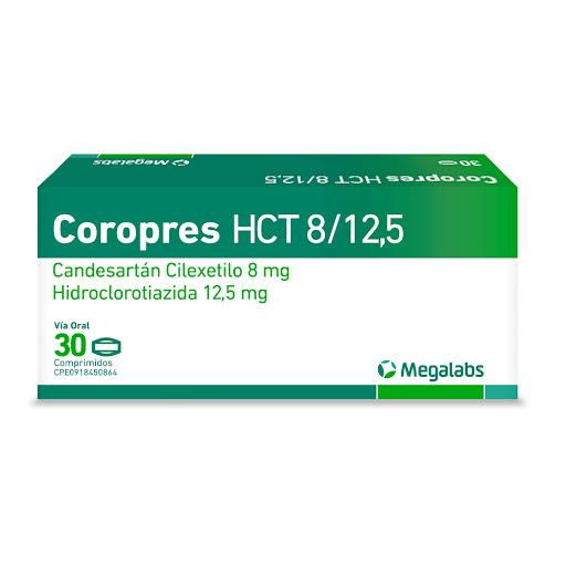 COROPRES HCT 8/12.5MG CANDESARTAN X 30 COMP (BLOCAX CANDER)